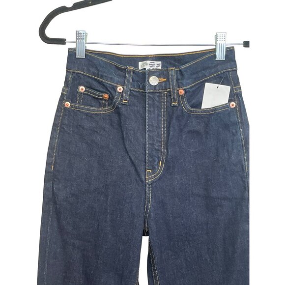 A.L.C. Dark Wash High Waist Straight Leg Denim Jeans NWT Size 24 - Picture 2 of 5